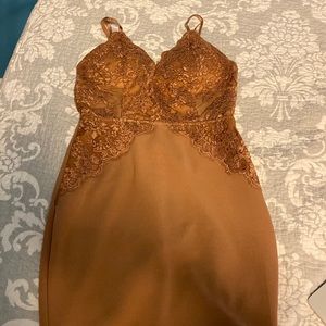 rose gold homecoming dress